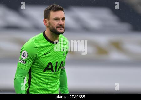 Hugo Lloris of Tottenham Hotspur - Tottenham Hotspur v West Bromwich Albion, Premier League, Tottenham Hotspur Stadium, Londra, Regno Unito - 7 febbraio 2021 solo per uso editoriale - si applicano restrizioni DataCo Foto Stock