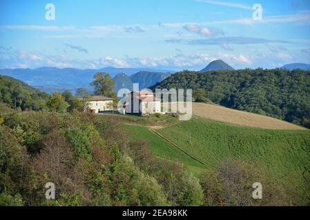 Campagna nei pressi di Modena in Italia Foto Stock