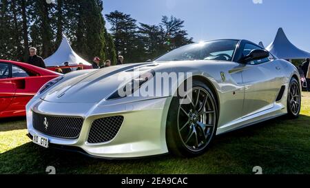 Ferrari 599 GTO in mostra al Salon Privé tenuto A Blenheim Palace il 26 settembre 2020 Foto Stock