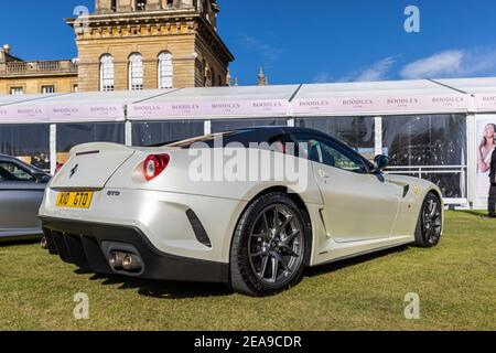 Ferrari 599 GTO in mostra al Salon Privé tenuto A Blenheim Palace il 26 settembre 2020 Foto Stock