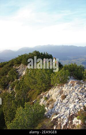 Gamseck sopra il Mittenwalder Hütte, 2 giovani donne escursioni Foto Stock