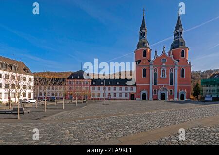 Basilica di San Salvatore a Prüm, Eifel, Renania-Palatinato, Germania Foto Stock