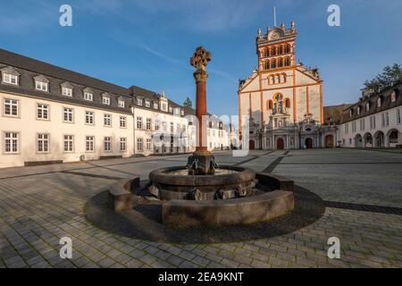 Abbazia benedettina di San Mattia a Treviri sulla Mosella, Renania-Palatinato, Germania Foto Stock