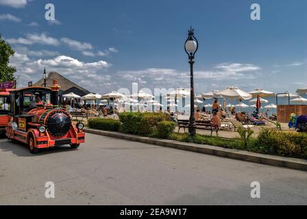 Mar Nero bulgaro resort costa Golden Sands. Foto Stock