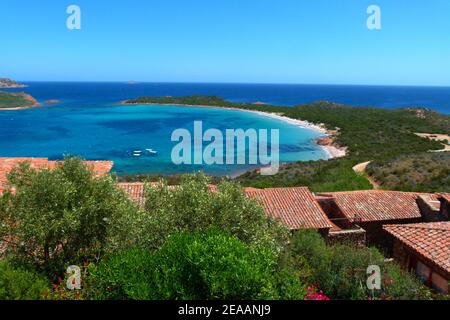 Capo coda Cavallo, Spiaggia di Capo coda Cavallo, baia, mare, Sardegna, Italia Foto Stock