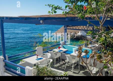 Isole Amorgos. CICLADI, Grecia Foto Stock