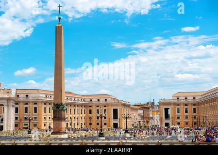 Città del Vaticano, 17 Giugno 2016 - La mattina in Piazza San Pietro Foto Stock