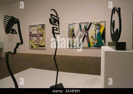 La mostra retrospettiva del Lichtenstein a Tate Modern che ha aperto Febbraio 18 Foto Stock