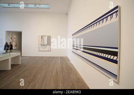 La mostra retrospettiva del Lichtenstein a Tate Modern che ha aperto Febbraio 18 Foto Stock