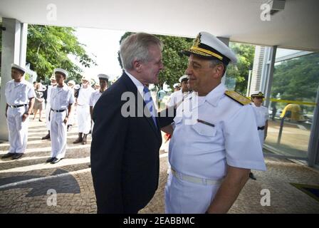 Il Segretario della Marina Mabus visita il Brasile Foto Stock