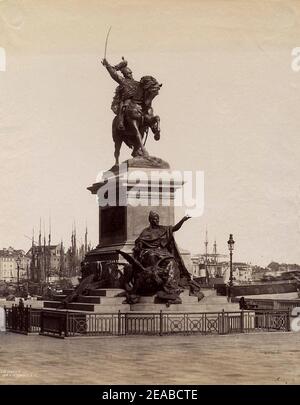 Naya, Carlo (1816-1882) - n. 341 - Venezia - Monumento a Vittorio Emanuele II Foto Stock