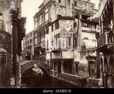Naya, Carlo (1816-1882) - Venezia - Palazzo Widman. Foto Stock