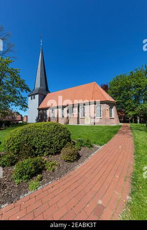 Chiesa di San Mattia in Jork, Altes Land, Stade distretto, bassa Sassonia, Foto Stock