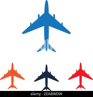 Logo aereo modello immagine vettoriale icona designPlane icona vettore. Illustrazione Vettoriale