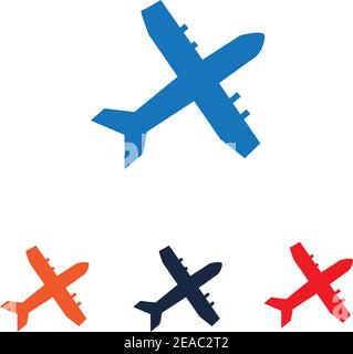 Logo aereo modello immagine vettoriale icona designPlane icona vettore. Illustrazione Vettoriale