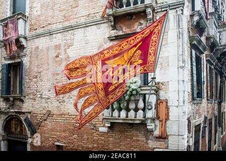 Bandiera di Venezia Foto Stock