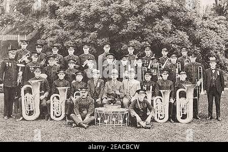 Nuova Zelanda. Wellington Corporation Tramways Band, 1926. Foto Stock