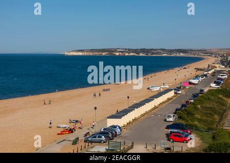 Inghilterra, East Sussex, Seaford, Beach e Seafront Foto Stock