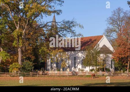 Liebfrauenkirche, Fischerhude, bassa Sassonia, Germania, Europa Foto Stock