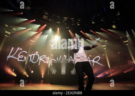 La star hip-hop americana Kendrick Lamar al festival iTunes 2013 Presso la Roundhouse di Londra Foto Stock