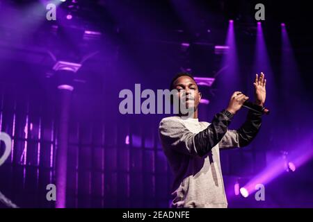 La star hip-hop americana Kendrick Lamar al festival iTunes 2013 Presso la Roundhouse di Londra Foto Stock