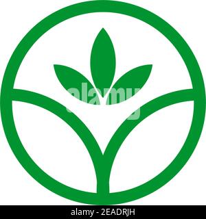 Semplice CBD icona foglia di cannabis modello vettoriale ispirazione disegno Illustrazione Vettoriale