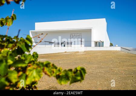 7 ottobre 2020 - campo Maior, Portogallo: Casa vinicola chiamata Adega Mayor ad Alentejo Foto Stock