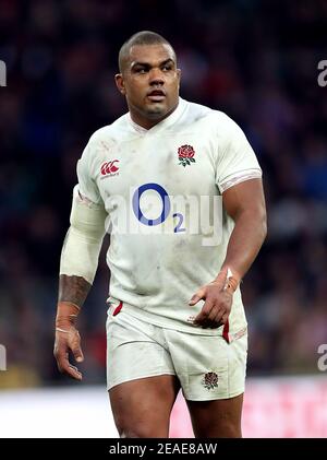 File photo datato 07-03-2020 del Kyle Sinckler inglese durante il Guinness Six Nations match al Twickenham Stadium, Londra. Data di emissione: Martedì 9 febbraio 2021. Foto Stock