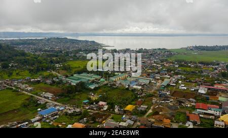 La città di Marawi, nella parte montuosa dell'isola di Mindanao, fu attaccata dai terroristi nel 2017. Lanao del sur, Filippine. Foto Stock