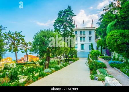 Vista sul Museo Nazionale Nouveau di Monaco Foto Stock