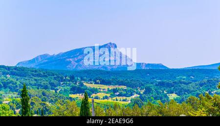 Montagne Sainte Victoire in Francia Foto Stock