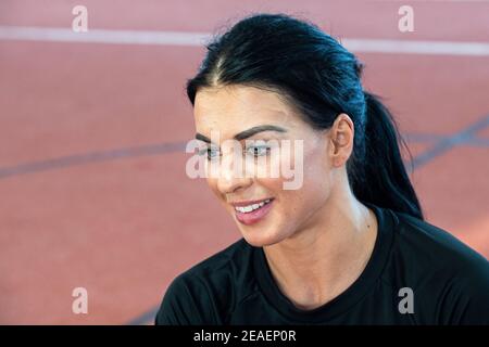 2021 02 06. Dovilė Kilty - è un atleta lituano di pista e campo, che compete come lungo e triplo jumper. Foto Stock