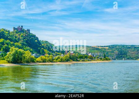 St. Goar Oberwesel città in Germania Foto Stock