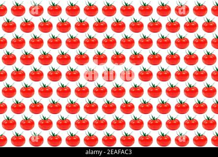 Pomodori sfondo, pomodori rossi modello, superficie di pomodori rossi struttura gruppo Foto Stock