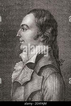 Joseph le Bon, 1765 – 1795. Politico francese. Foto Stock