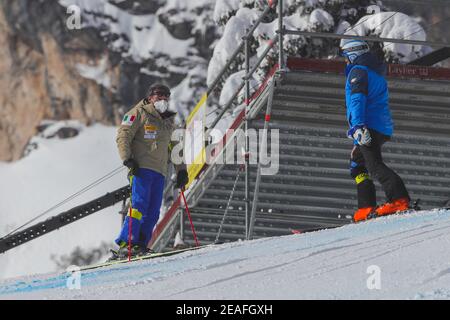 VertIGINE, Cortina (BL), Italia, 09 Feb 2021, 2021 FIS CAMPIONATI MONDIALI DI SCI ALPINO, SG DONNE Cortina D'Ampezzo, Veneto, Italia 2021-02-09 - Martedì Mostre immagini: Flavio Roda nel 2021 FIS Campionati mondiali di SCI alpino - Super Gigante - Donne, gara di sci alpino - Foto Sergio Bisi / LM Foto Stock