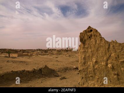 La città antica, Fezzan, Germa, Libia Foto Stock