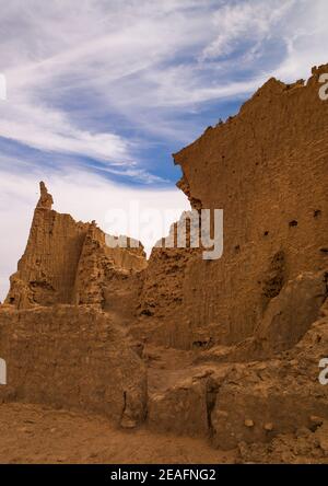 La città antica, Fezzan, Germa, Libia Foto Stock