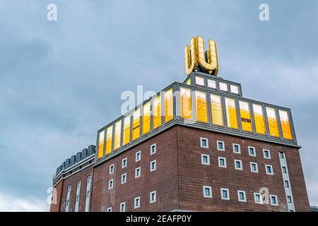 Vista della torre U a Dortmund, Germania Foto Stock