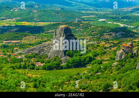 Monastero di San Nicola Anapavsa a Meteora, Grecia Foto Stock