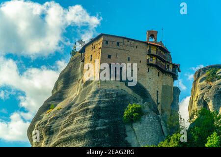 Monastero di San Nicola Anapavsa a Meteora, Grecia Foto Stock