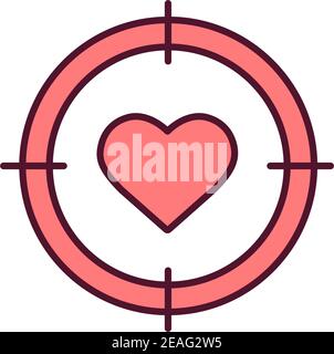 Icona colore RGB di caccia in scatola Illustrazione Vettoriale