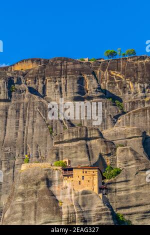 Monastero di San Nicola Anapavsa a Meteora, Grecia Foto Stock