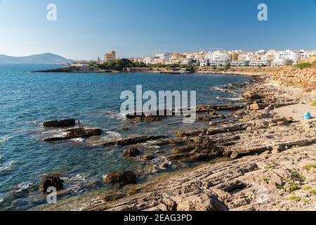 Costa di Alghero (Sardegna, Italia) Foto Stock