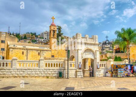 Chiesa ortodossa greca dell'Annunciazione a Nazareth, Israele Foto Stock