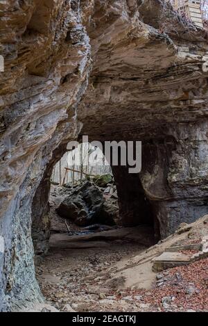 Smoky Bridge nel carter Caves state Park in Kentucky Foto Stock