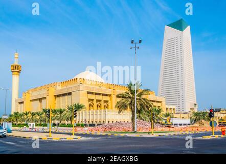 La Grande moschea di Kuwait Foto Stock