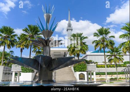 La Moschea Nazionale a Kuala Lumpur, Malesia Foto Stock