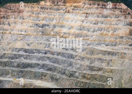 Foto della miniera di rame di Rosia Poieni, Romania Foto Stock