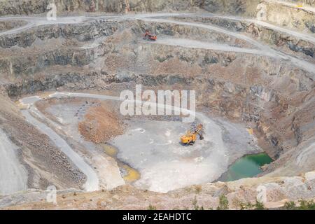 Foto della miniera di rame di Rosia Poieni, Romania Foto Stock